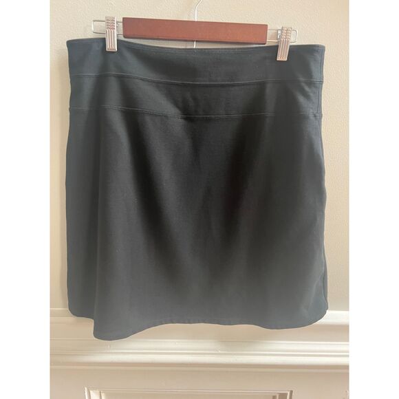Athleta Ponte Black Skirt - Size 12 - Picture 2 of 5